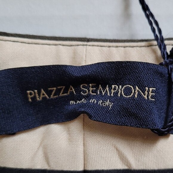 Piazza Sempione pants wide leg trousers green plus size 18 loose preppy new NWT - Picture 5 of 16